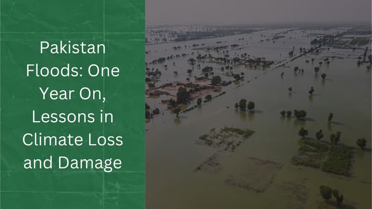 Pakistan Floods: One Year On, Lessons in Climate Loss and Damage